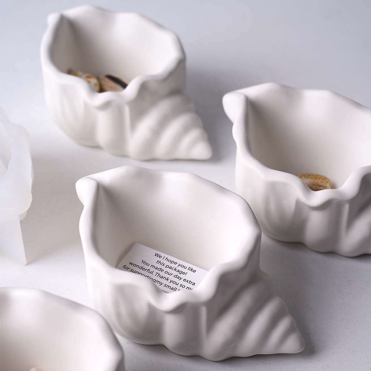 Potsticker Mold - Muschel Kerze Glas Silikon Form DIY
