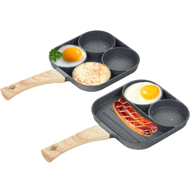 Mini Pancake Griddle - Eierpfanne für Pfannkuchen, 4-teilig, Omelett- und