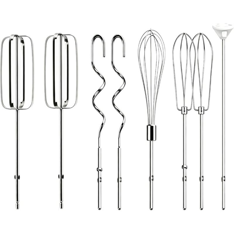 Kitchenaid Mixer Hand Mixer - A92G HOT-Teigknethaken Rührbesen-Set, für Edelstahl-Handmixer-Aufsatz für