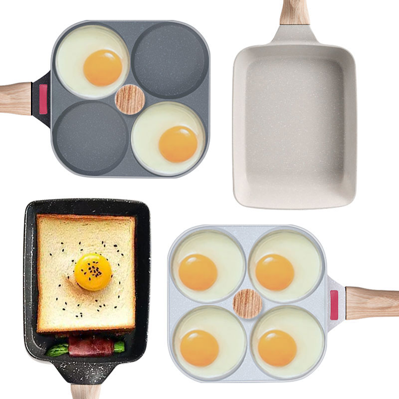 Mini Pancake Griddle - Japanische Omelettpfanne, antihaftbeschichtet, Tamagoyaki-Eier-Bratpfanne, vielseitige Frühstückskocher-Pfanne,