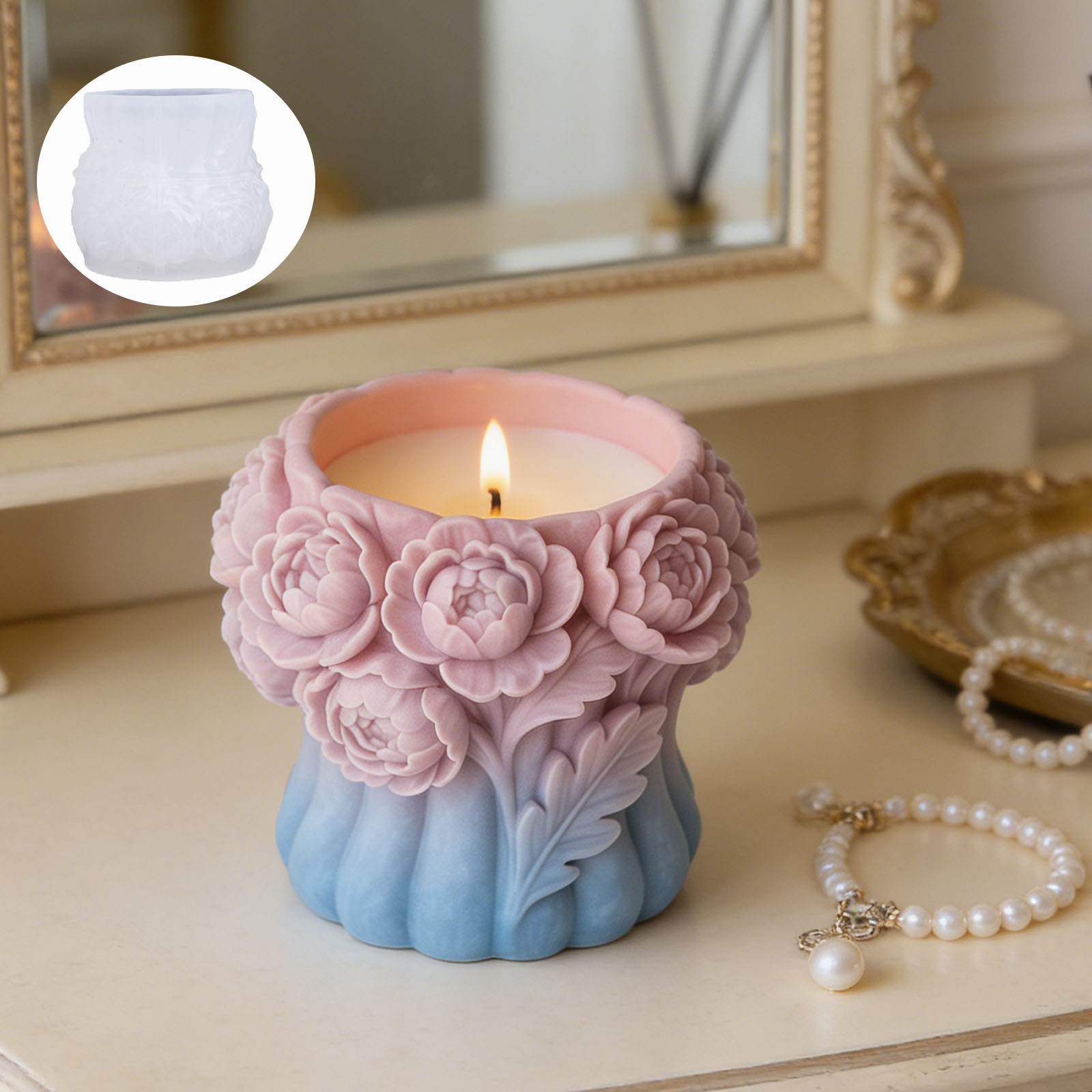 3D Rosenblumen-Vasen-Silikonfo – Potsticker Mold Bewertung und Preis